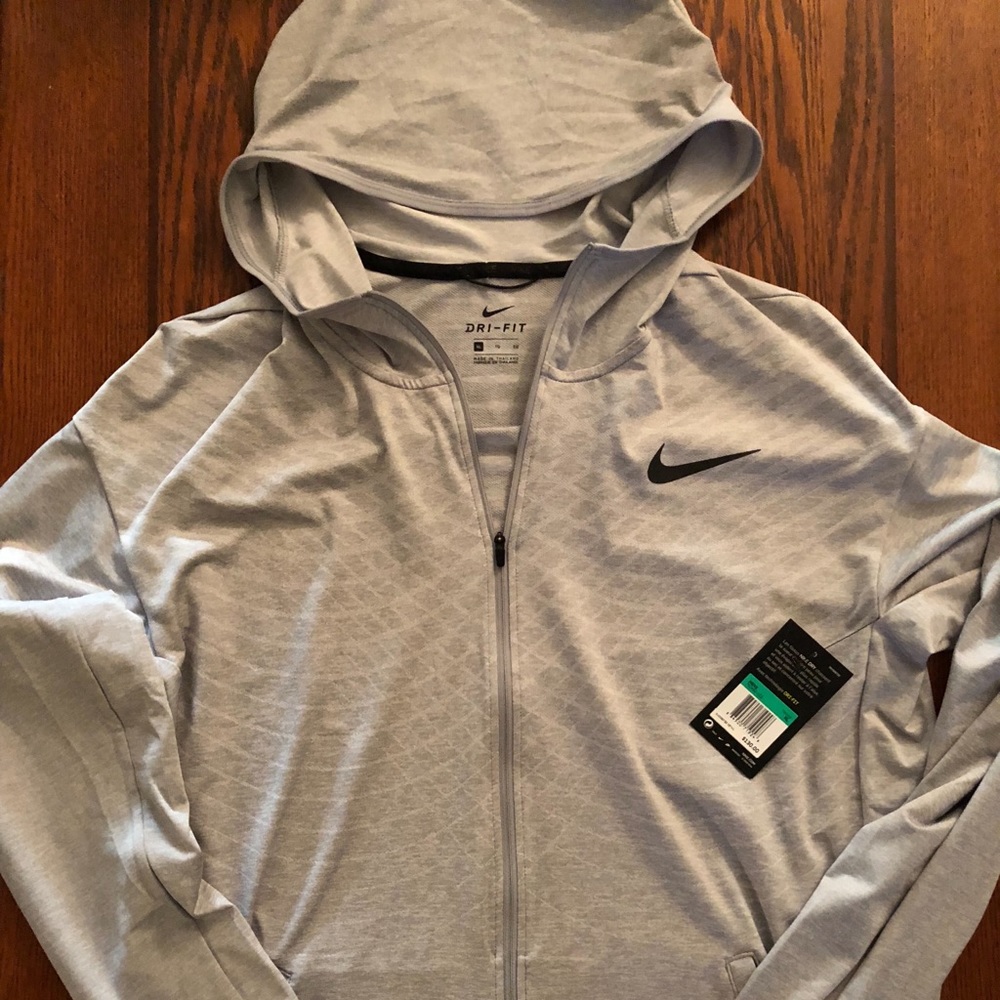 NIKE MENS XL FULL ZIP DRI FIT HOODIE